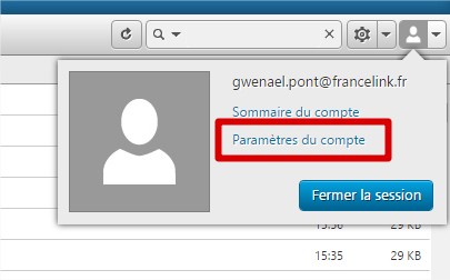 Changer mot de passe messagerie